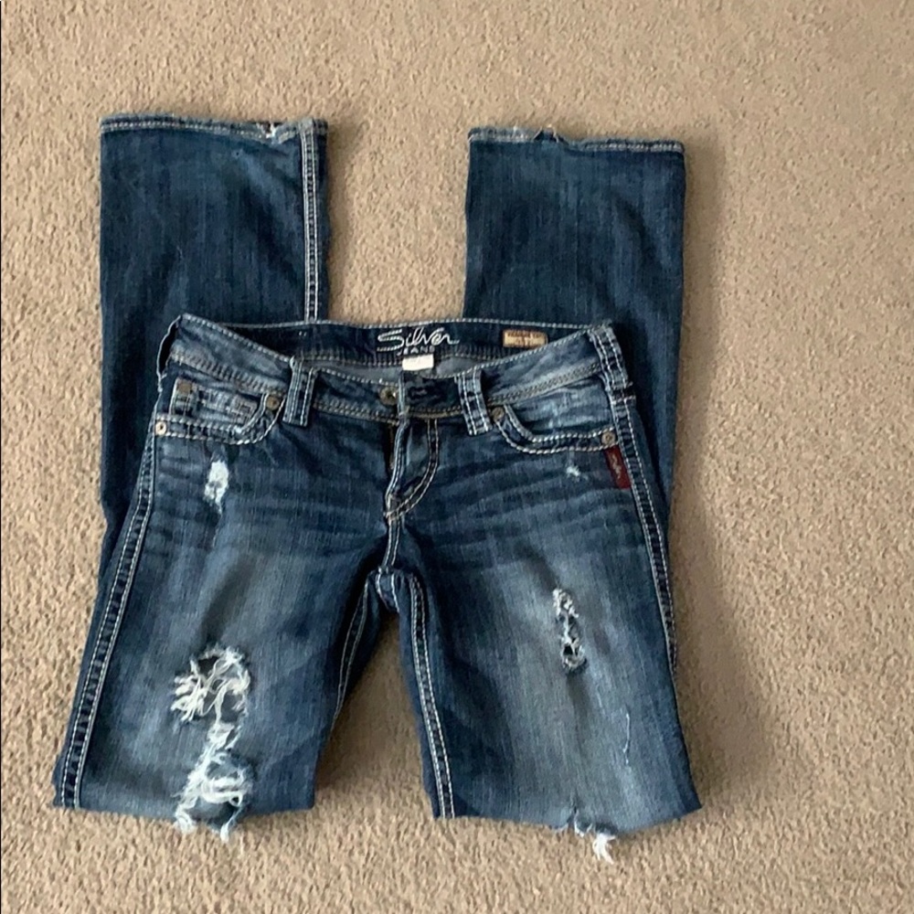 Silver jeans